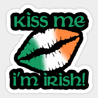 Kiss me I'm Irish Sticker